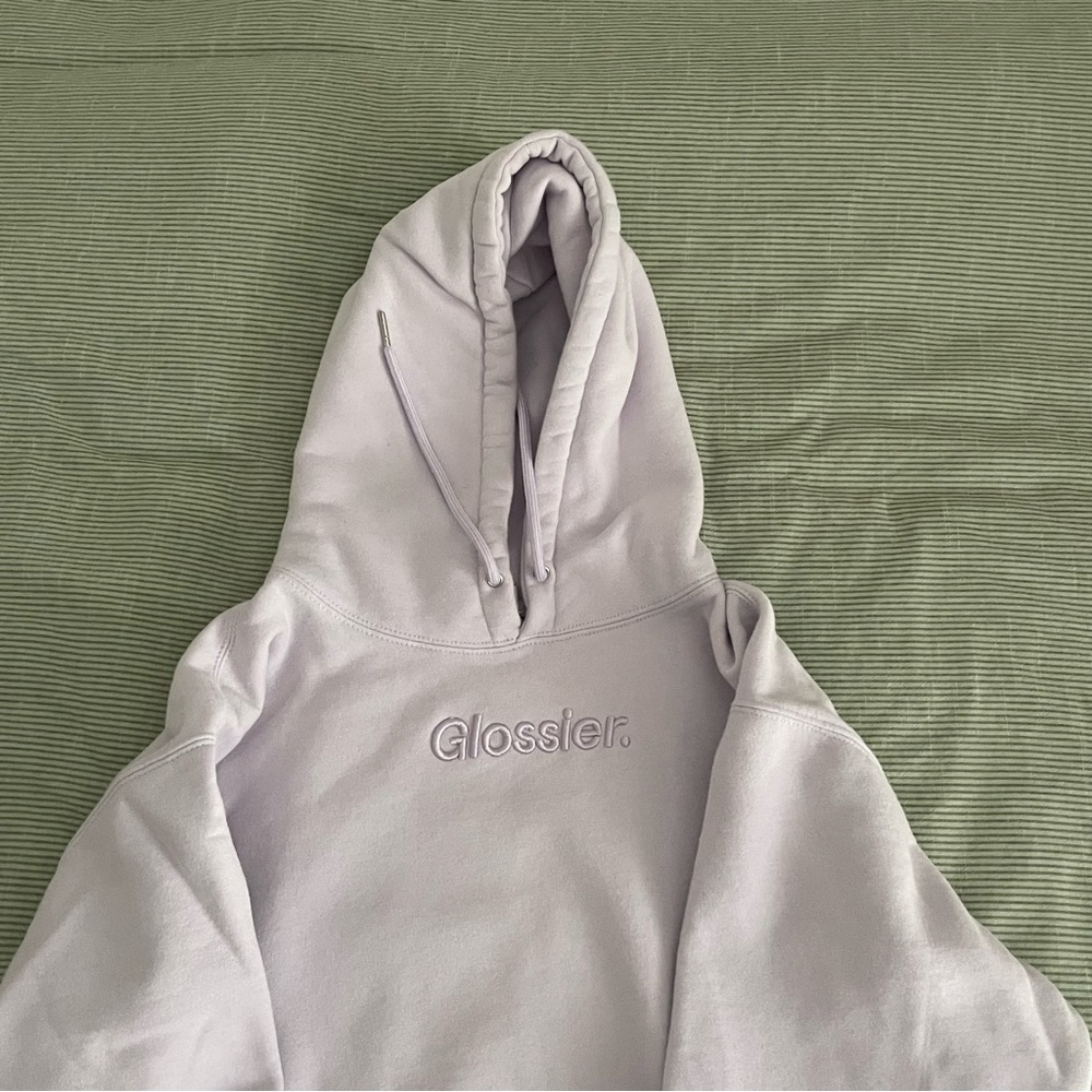 Glossier Limited Edition Lavender Hoodie / Sweatshirt Size M